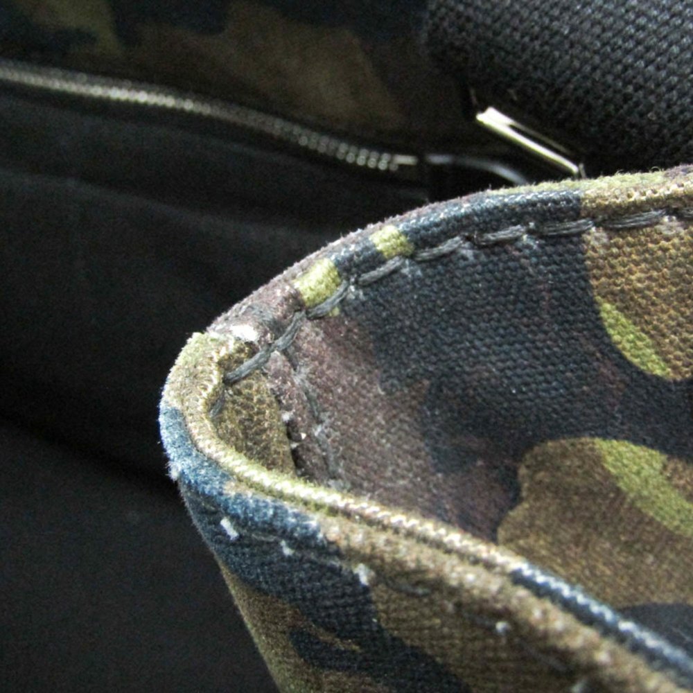 PRADA Brown Canvas Shoulder Bag - Picture 8 of 12